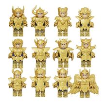 12pcs Saint Seiya Gold Saints Virgo Shaka Gemini Saga Camus Minifigures Set - £23.31 GBP