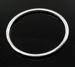 Fait à la Main sans Joints Solide Argent Rond Bracelet Bras Bande - £47.70 GBP