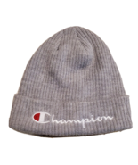 Champion Mens Logo Cuffed Ribbed Beanie GRAY OS NWT 1793-96 - $264.00 MXN
