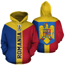 Romania Country Flag Hoodie Adults And Youth - £44.04 GBP