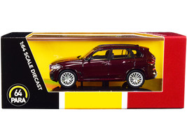 BMW X5 (G05) with Sunroof Ametrine Red Metallic 1/64 Diecast Model Car by Parago - £22.13 GBP