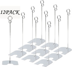 12 Pack 8 inch Tall Large Size Table Number Holders Place Card Holder Si... - £14.87 GBP