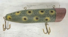15 &quot; Decorative Fishing Lure In The Heddon Style Crackle Pattern - Plastic - $4,635.07 MXN