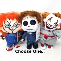 CHOOSE ONE! Pennywise Clown Michael Myers Or Chucky Halloween Horror Plushes  - £23.98 GBP