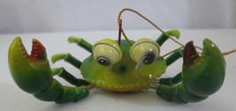 Articulated  Crab Christmas Ornament Whimsical Nautical Deep Sea Ocean B... - £7.82 GBP