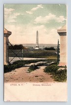 Oriskany Monumento Utica New York Ny Unp Udb Cartolina O2 - £8.80 GBP