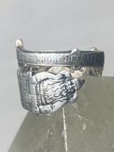 Twas the night before Christmas ring spoon band Gorham sterling silver band - $106.92