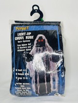 Boys Halloween Costume Spirit Light-Up Ghoul Robe Ghost Gauze Large 12-14 - £18.91 GBP