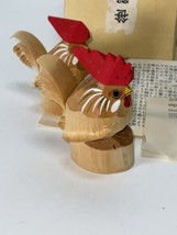 Mid-Century Sasano Bori Chickens Japanese Mingei FolkArt Original Box - £39.92 GBP