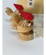 Mid-Century Sasano Bori Chickens Japanese Mingei FolkArt Original Box - £39.27 GBP
