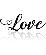 Black Love Wall Art Gifts for Him Metal Wall Art Decoration Love 16inch ... - £24.50 GBP
