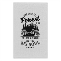 Personalized Soft Rally Towel, 11x18, Nature Inspired Forest Design, Ins... - £14.03 GBP