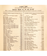 1931 Sparton Radio Model 25 26 26-AW Parts List Electronics Ephemera F20A - €21,62 EUR 1931 Sparton Radio Model 25 26 26-AW Parts List Electronics Ephemera F20A - €21,62 EUR