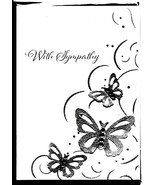 C.R Gibson With Sympathy greeting Card butterflys new in Pkg - £1.44 GBP