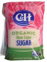 C&amp;H Organic Raw Cane Sugar 24 oz. Resealable Bag - USDA Certified Organic - $17.99