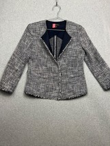 Ann Taylor Tweed Blazer Jacket Womens Petite SP Career Office Navy MCM Classic - $44.88