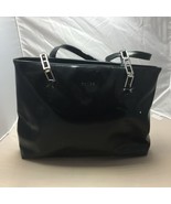 Vintage 90s Guess Womens Black Classic Shoulder Bag Purse Chain Straps - £39.37 GBP