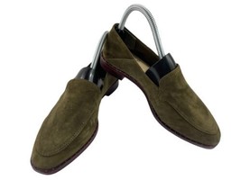 Vince Camuto Cretinian Women Shoes Green 6M Suede Casual Comfort Slip On Loafers - £20.99 GBP