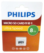 New Philips Micro SD Card 8 GB Ultra Speed Universal for Camera, Phone - $148.71 MXN
