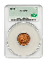 1892 1C CACG MS65RD - £1,343.34 GBP