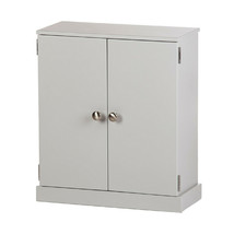 12&quot; - 18&quot; DOLL WARDROBE - GRAY Wood Doll Cabinet Dresser Made in the USA - $239.99