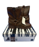 Dolce Vita Women&#39;s Brown Moto Boot Size 9 Harness Strap Low Heel New - $39.59
