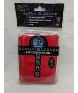 (1) (50) Pack Max Protection Red Standard Size Alpha Sleeves #7050FR - $11.88