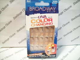 Broadway Fashion Diva Color Changing Nail Kit #54362 SunShine White Tip ... - $9.15