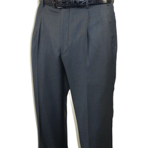 Mens Vitali Three Piece Suit Vested Sheen Sharkskin Business M3090 Navy blue image 14