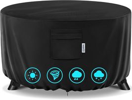 Varietyface 36" Round Fire Pit Cover – Heavy-Duty Waterproof Oxford - $17.05