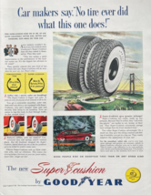 Goodyear Super Cushion No Tire Ever Did What This One Does Vintage Print Ad 1948 - £13.02 GBP