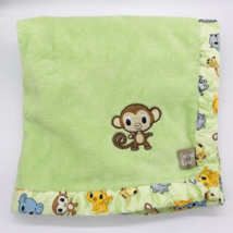 Trend Lab Monkey Baby Blanket Safari Elephant Tiger - $21.99