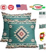 Bohemian Style 18x18 Inch Throw Pillow Covers - Set of 2 in Turquoise So... - €27,46 EUR