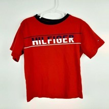 Tommy Hilfiger Little Boys T-shirt Size 7 Red YB15 - £6.74 GBP