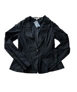 Papaya Basic Solid Black Long Sleeve Single Button Blazer Jacket Size Sm... - $24.83 CAD
