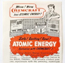 1947 Porter Chemical Chemcraft Atomic Kit Advertisement Vintage Electron... - $374.24 MXN