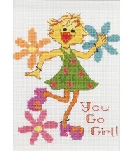 Janlynn Suzy&#39;s Zoo You Go Girl Mini Cntd X-Stitch Kit - £31.96 GBP