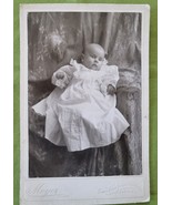 Photograph Cabinet Card 2-Month-Old Baby Boy in a Dress Seattle July 1899 - $9.89