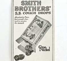 Smith Brothers Medicated Cough Drops 1916 Advertisement Medical Candy DW... - $369.57 MXN