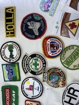 Vintage And Modern Junk Drawer Lot Buttons Pins Keychains Patches - $29.20