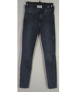 Frame Womens Jeans Size 24 Blue Le High Skinny Medium Wash Denim Raw Edg... - $49.99