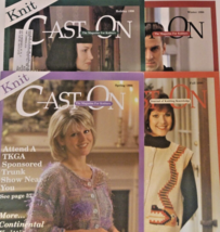 Vintage Cast On Magazine 1998 Knitting Patterns Lot of 4 Cast On - £13.35 GBP