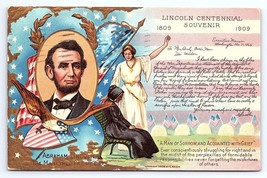 Postcard Abraham Lincoln Centennial Souvenir Martyred President Birthday No. 1 - £5.76 GBP