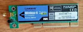 Linksys Wireless-G PCI WMP54G Network Adapter 2.4GHZ No Antenna - $4.89