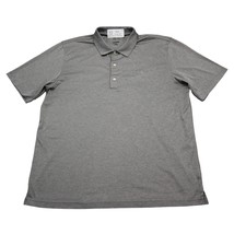 Greg Norman Shirt Mens L Gray Slit Chest Button Short Sleeve Collared Top - £12.90 GBP