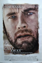 TOM HANKS - CAST Away Signed Movie Poster  27&quot;x 40&quot;  w/coa - £350.10 GBP