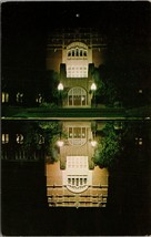 Main Entrance and Reflecting Pool Purdue Memorial Lafayette IN Postcard ... - £3.89 GBP