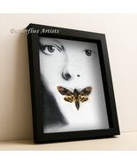 Silence Of The Lambs Real Death Head Moth Acherontia Lachesis Framed Sha... - $119.99