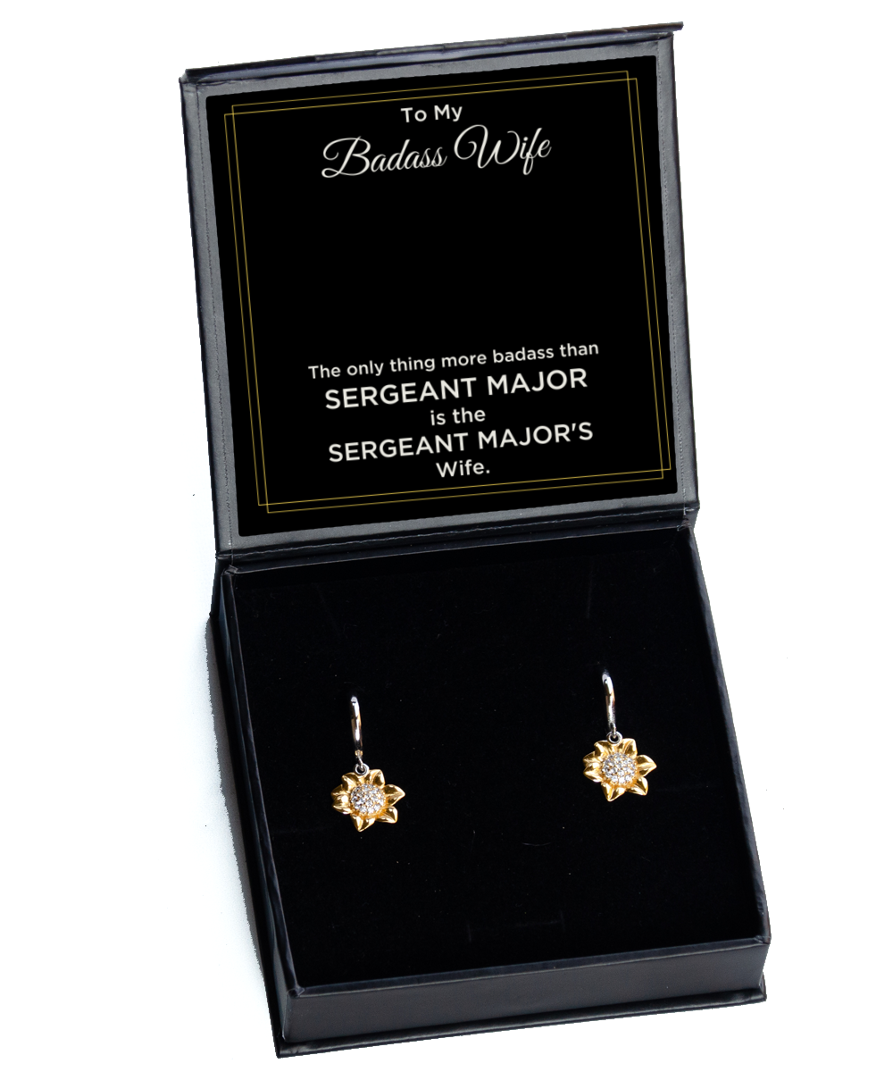 Ear Rings For Military Wife, Sergeant Major Wife Earring Gifts, Military  - £39.50 GBP