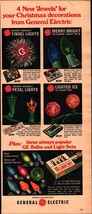 1967 General Electric Christmas Lights Ad 4 new jewels d5 - £19.22 GBP